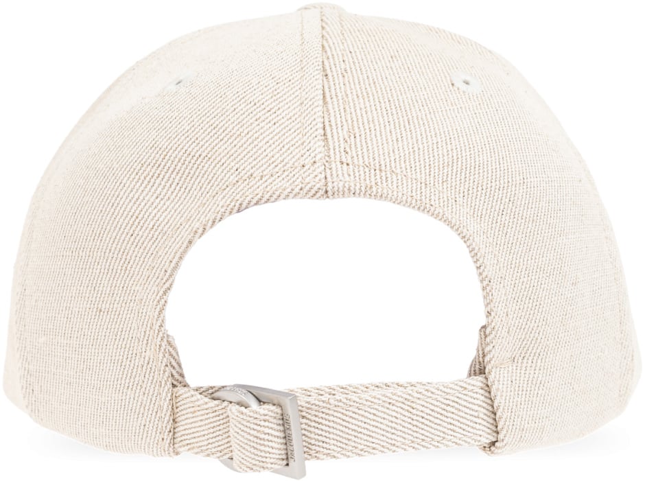 Jacquemus La Casquette Logo Embroidered Baseball Cap Beige