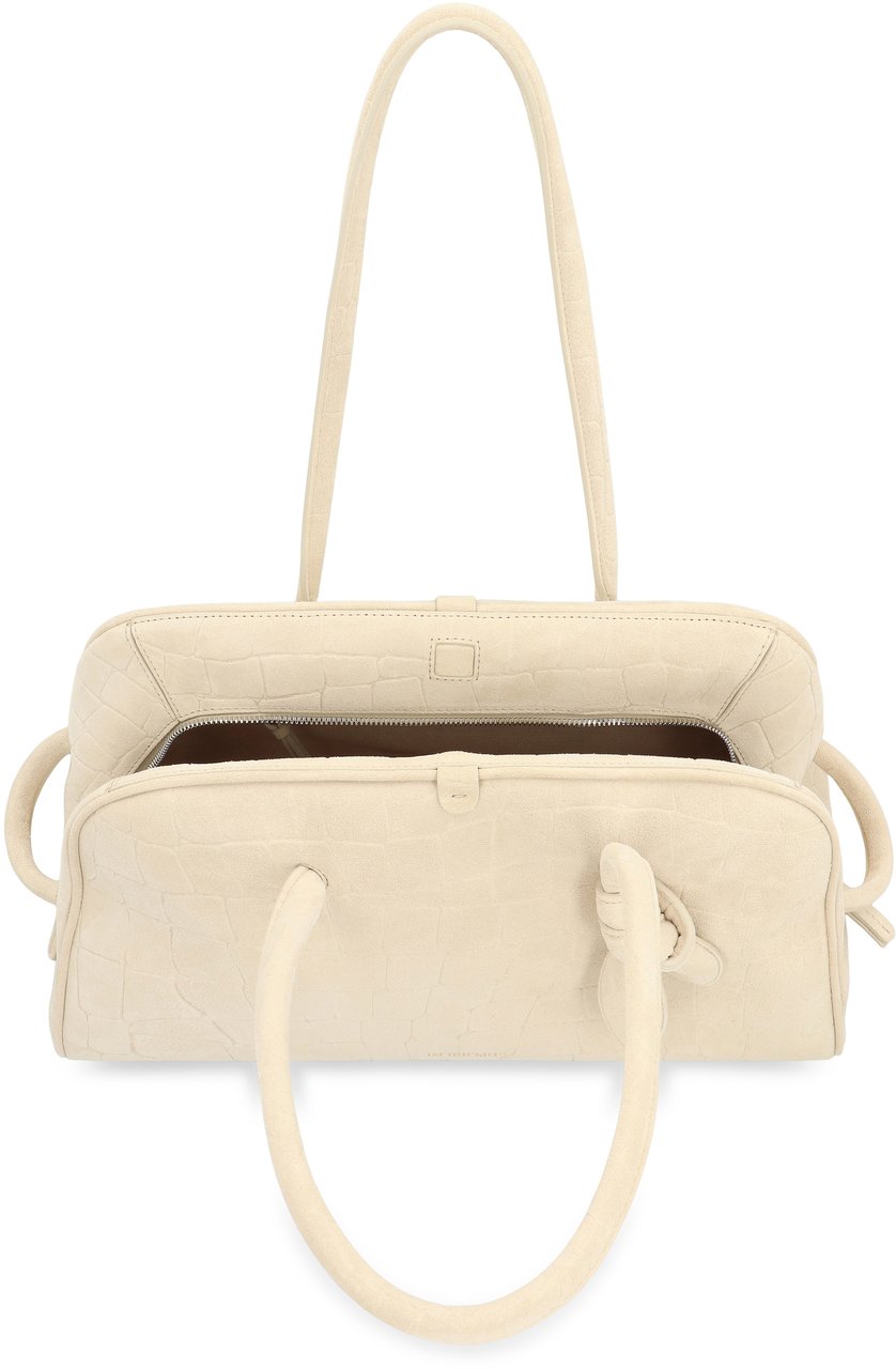 Jacquemus Borsa Le Turismo in suede leather Neutraal