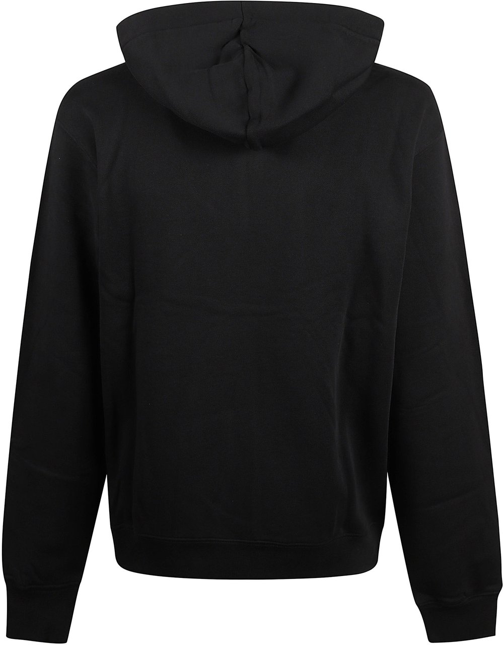 Jacquemus Hooded Gros Grain Sweatshirt With Logo Detail Zwart