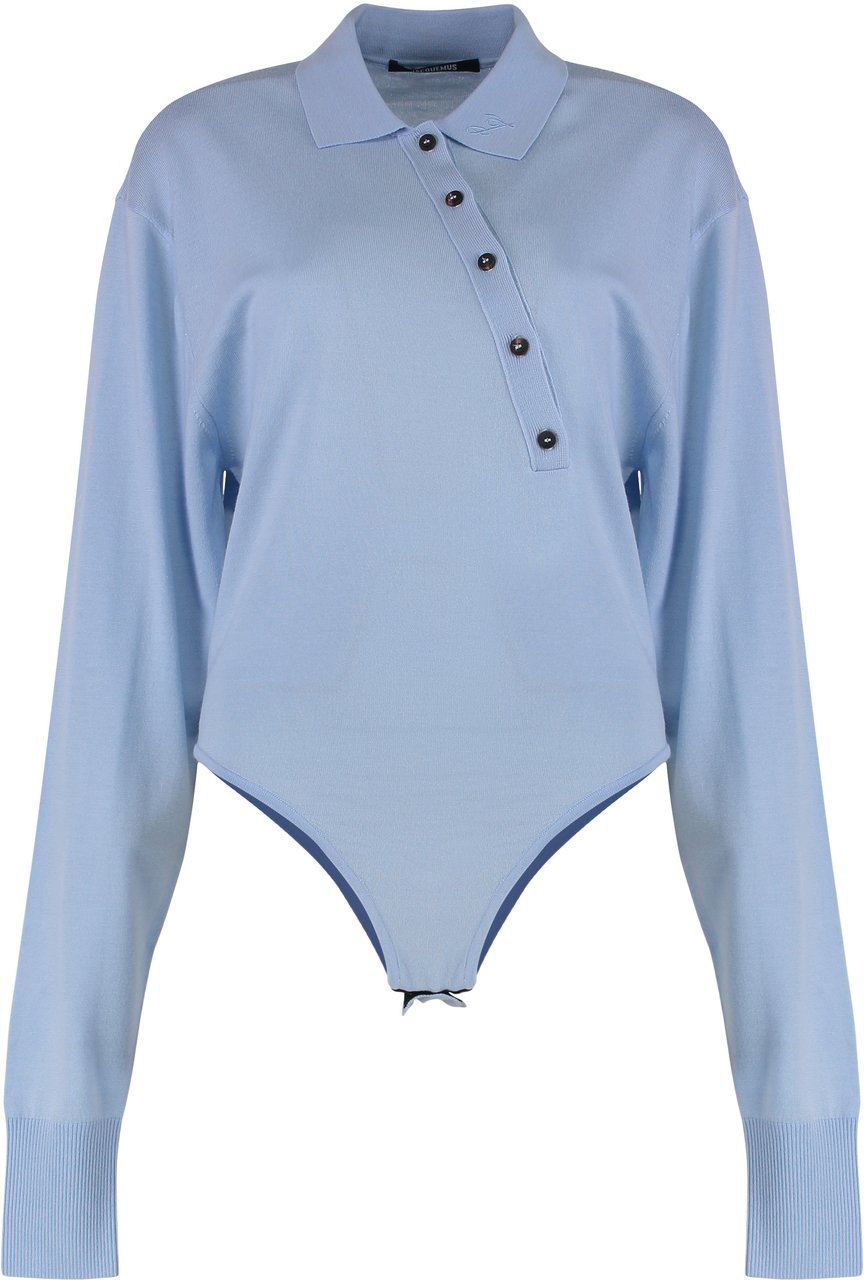 Jacquemus The Tordu Merino Body Blauw