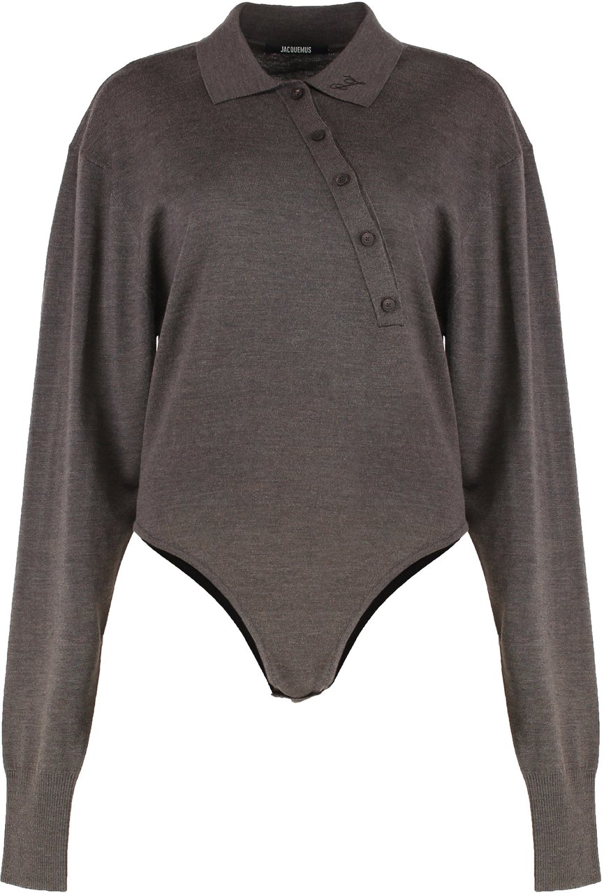 Jacquemus Tordu Merino Body Bruin