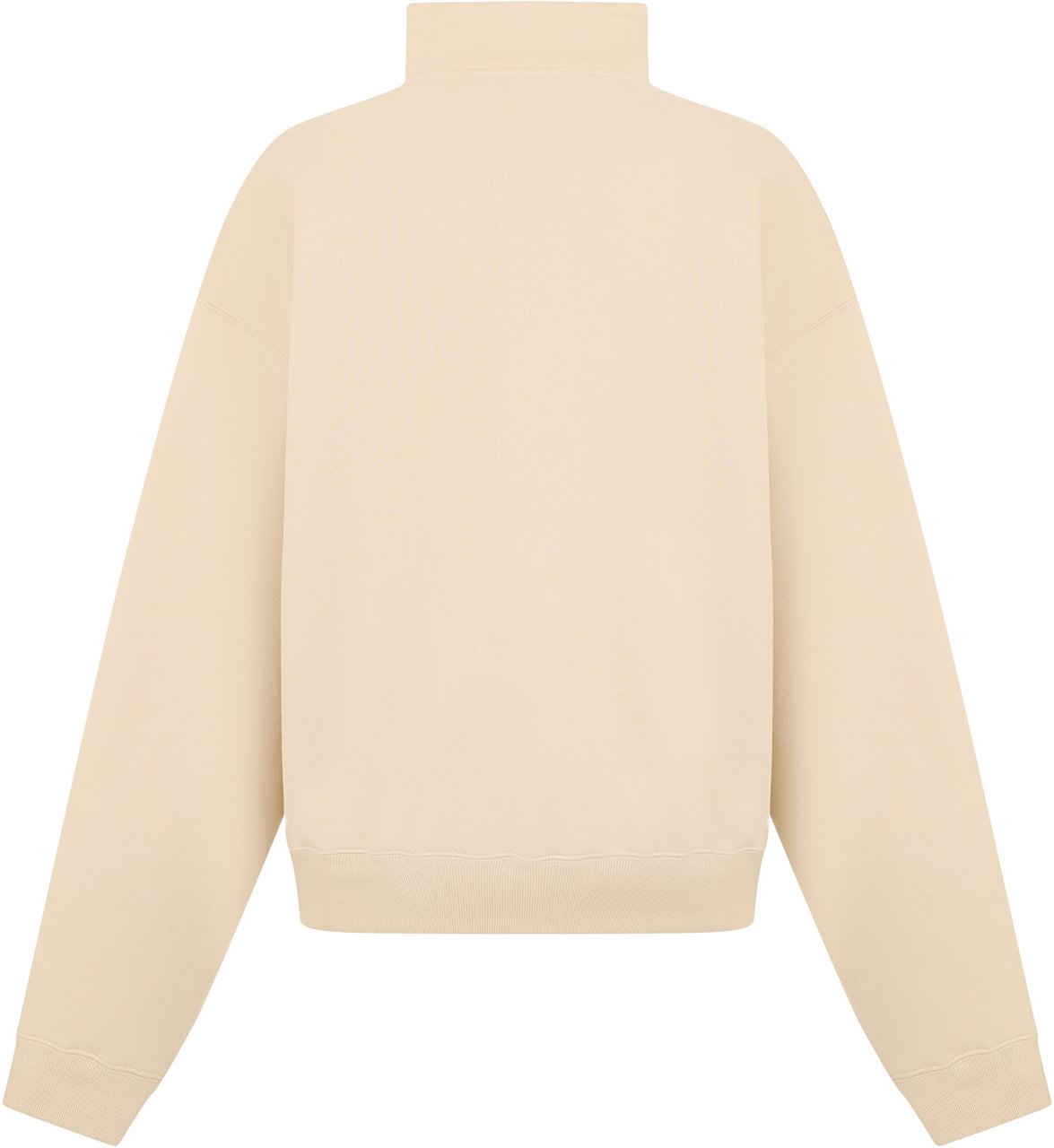 Jacquemus Cotton sweatshirt with zip collar Neutraal