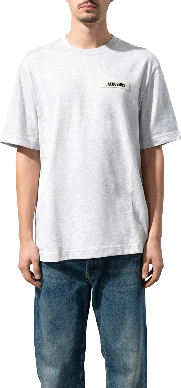 Jacquemus LE TSHIRT GROS GRAIN GREY Grijs