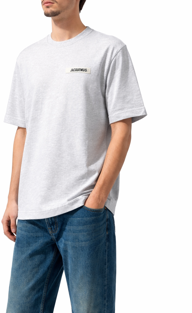 Jacquemus LE TSHIRT GROS GRAIN GREY Grijs