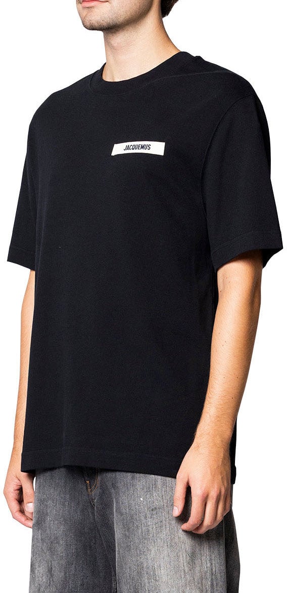 Jacquemus LE TSHIRT GROS GRAIN BLACK Zwart