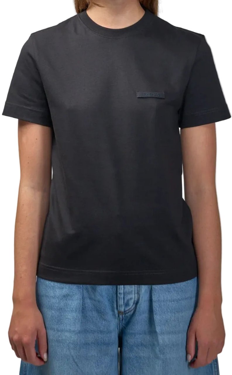 Jacquemus LE TSHIRT GROS GRAIN MC BLACK Zwart