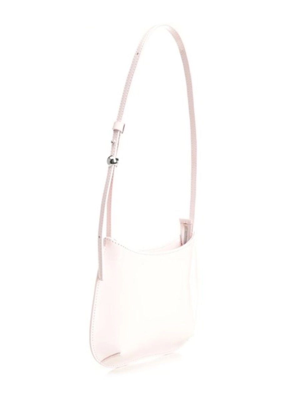 Jacquemus Pink Curved Shape Leather Shoulder Bag Neutraal