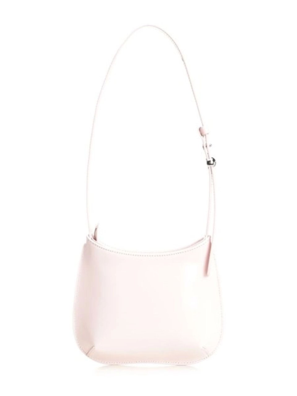 Jacquemus Pink Curved Shape Leather Shoulder Bag Neutraal