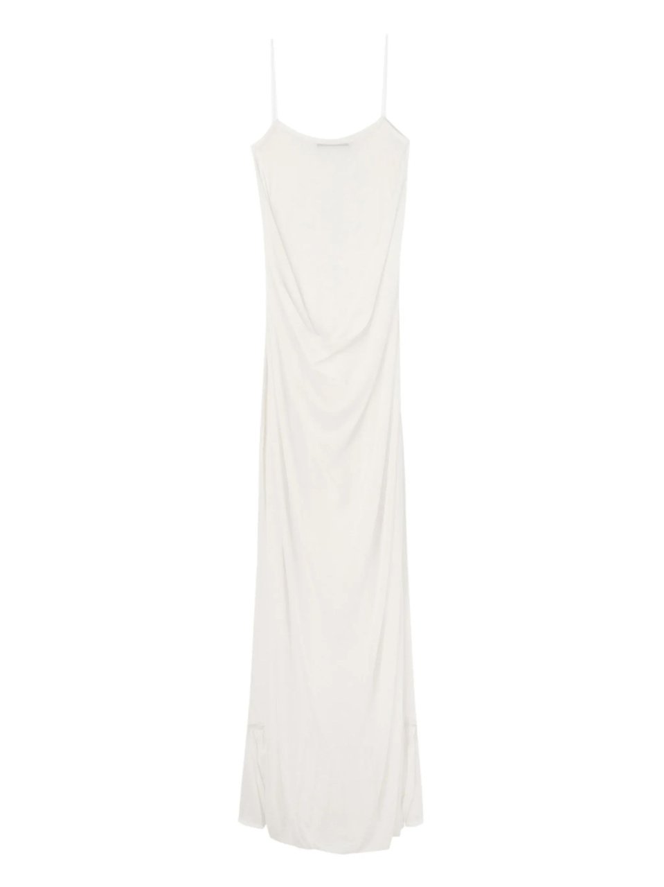 Jacquemus White Sheer Polka Dot Viscose Maxi Dress Wit