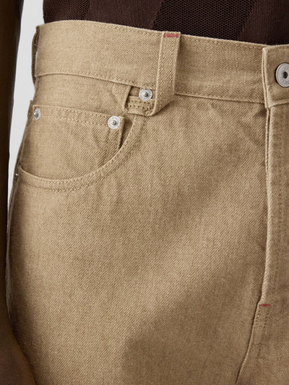 Jacquemus Beige Straight Fit Cotton Jeans Neutraal