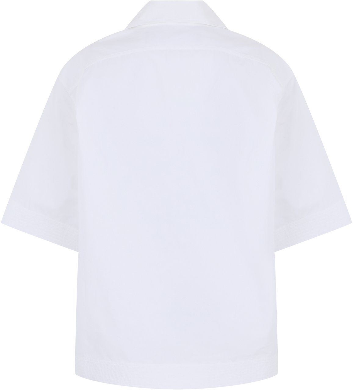 Jacquemus Short Sleeve Cotton Shirt Wit