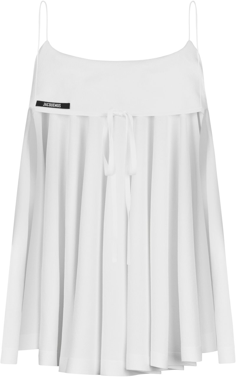 Jacquemus Top in voile with straps Wit