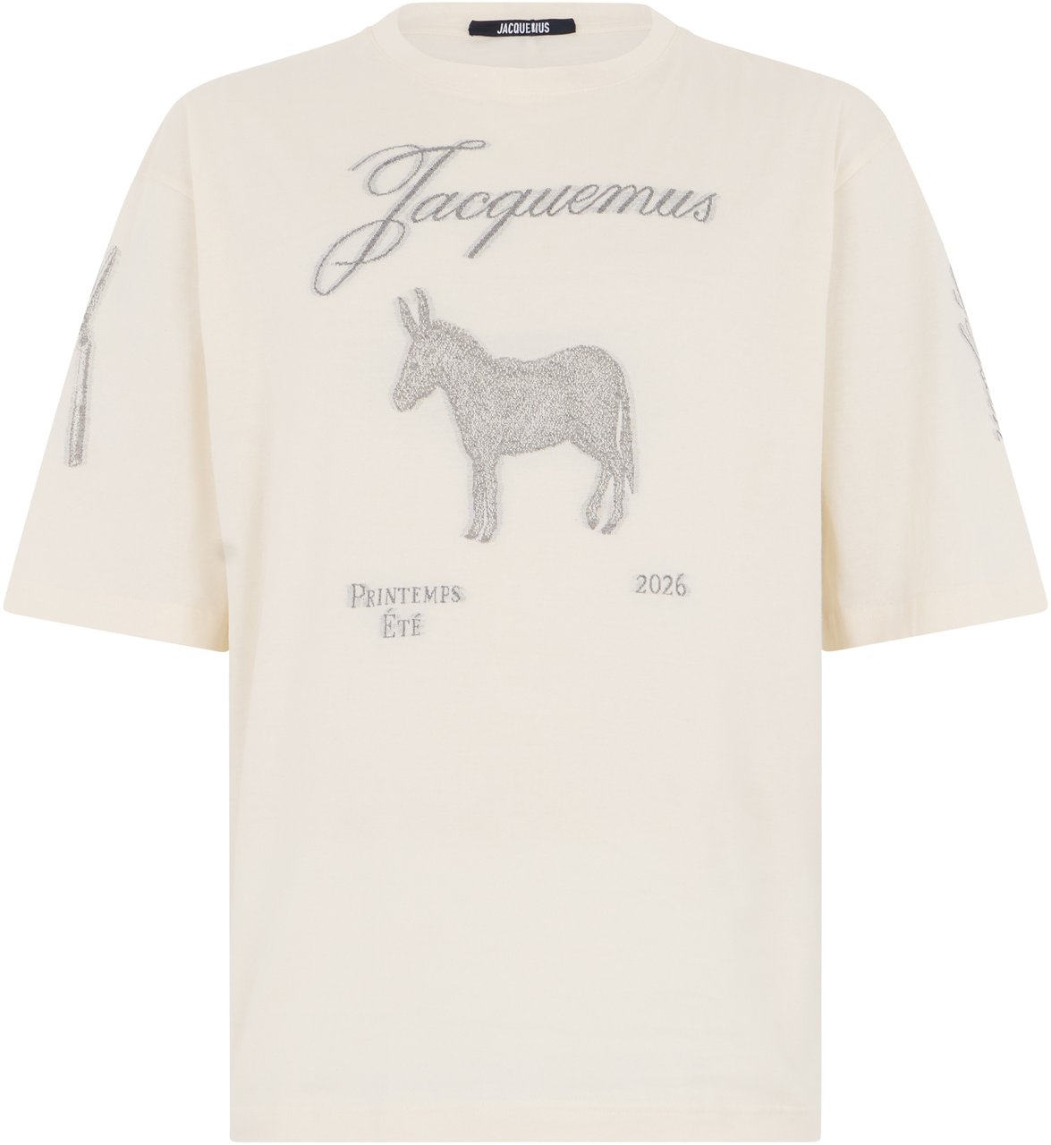 Jacquemus Cotton Jacquard T-shirt Neutraal