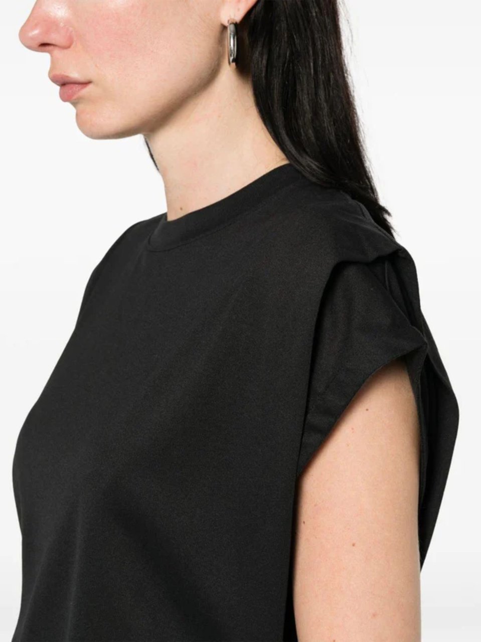 Jacquemus Black Paper-Effect Jersey Tank Top Zwart