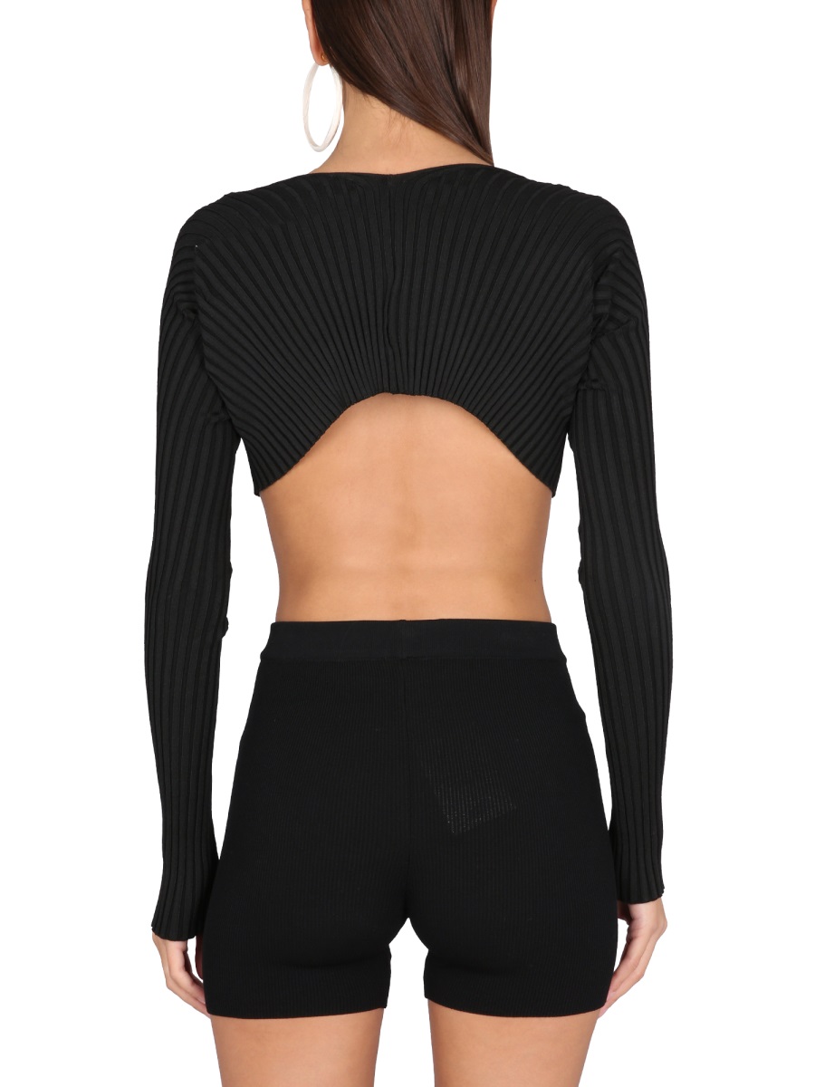 Jacquemus LE MAILLE PRALÙ TOP Zwart