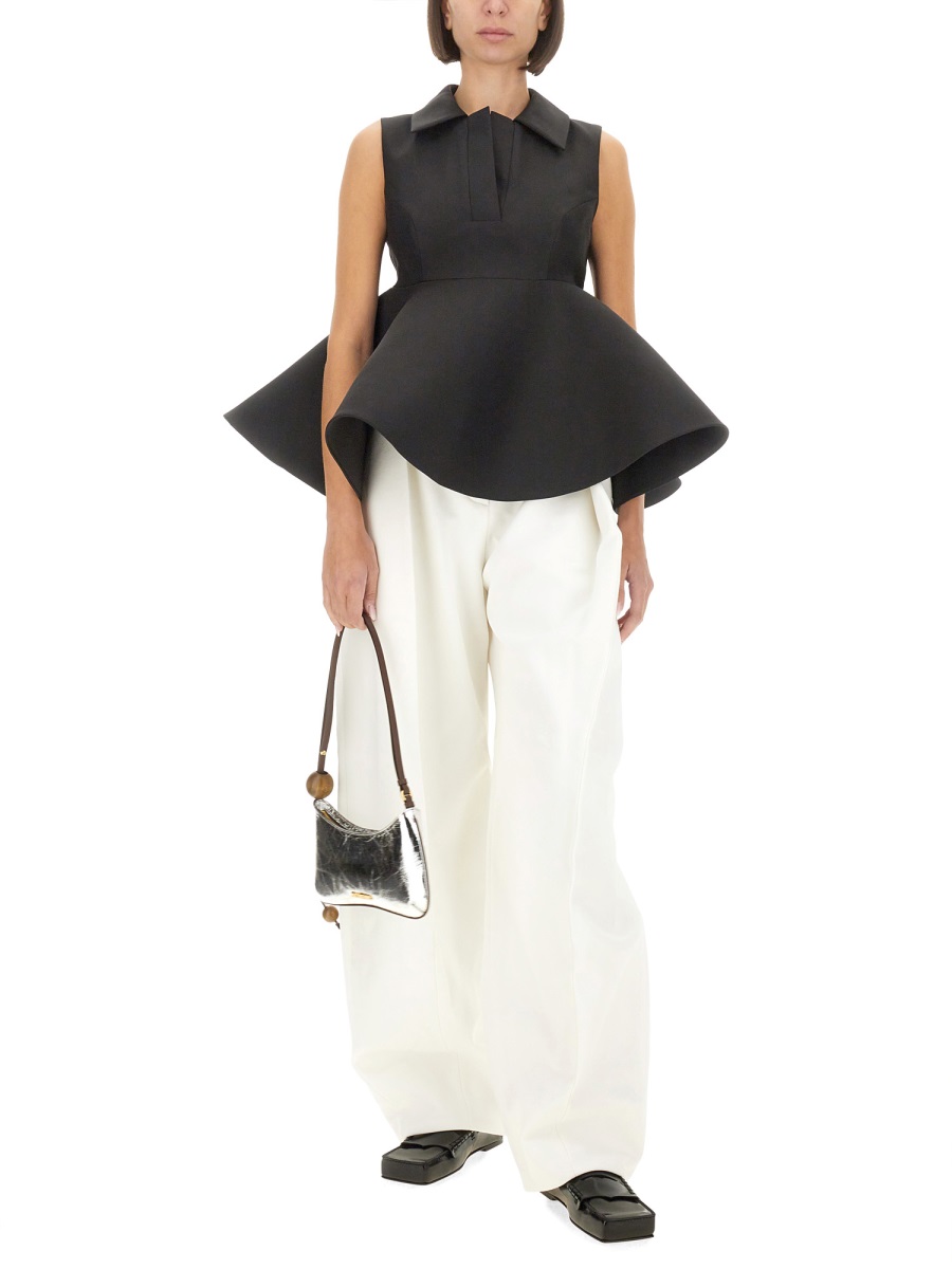 Jacquemus TOP "SHOULDER" Zwart