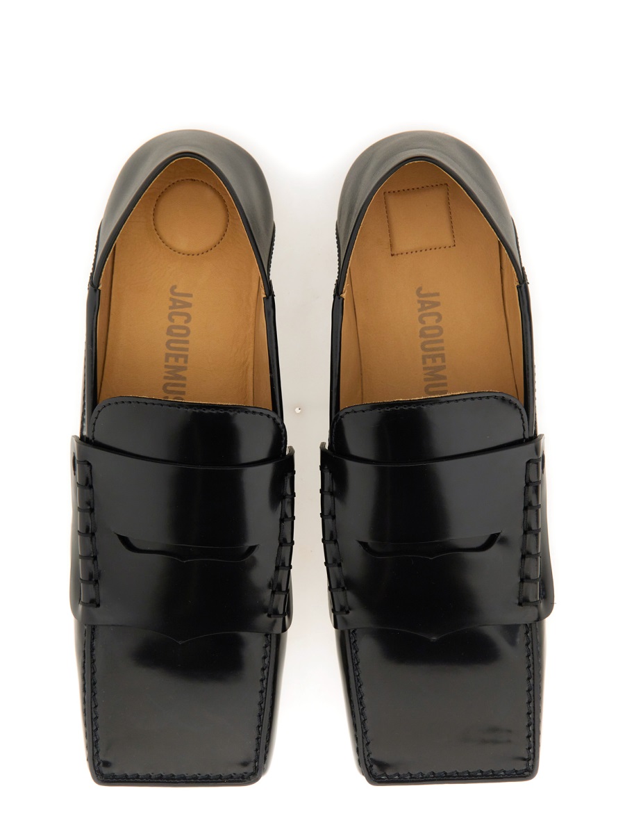 Jacquemus MOCCASIN "CARRE" Zwart