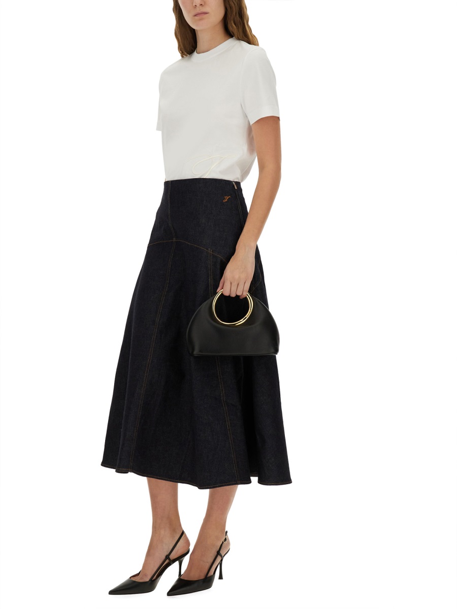 Jacquemus T-SHIRT WITH EMBROIDERED "J" Wit