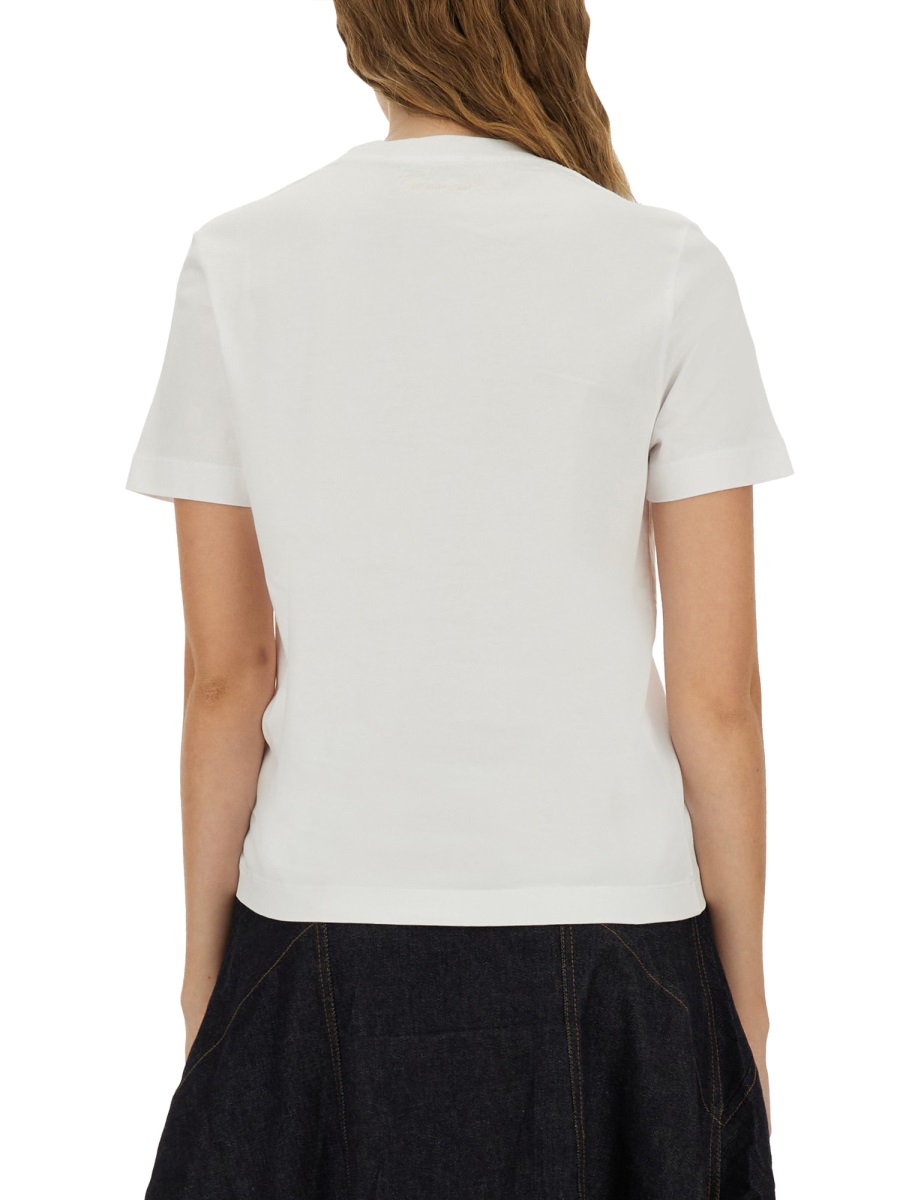 Jacquemus T-SHIRT WITH EMBROIDERED "J" Wit