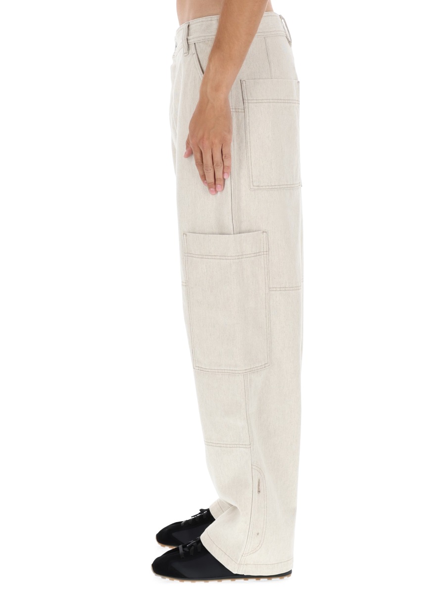 Jacquemus "LE CARGO DE-NIMES CARRÉ" PANTS Beige