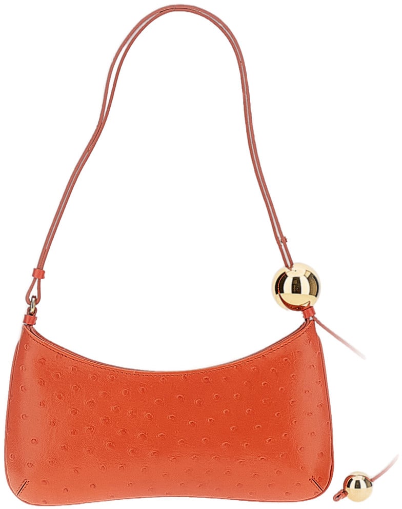 Jacquemus Orange Le Bisou Perle Shoulder Bag Oranje