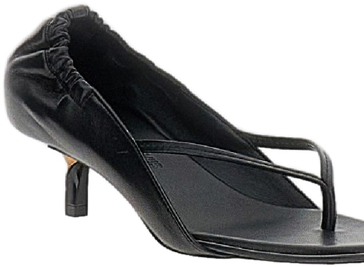 Jacquemus Black Nu-Pieds B Thong Sandals Zwart