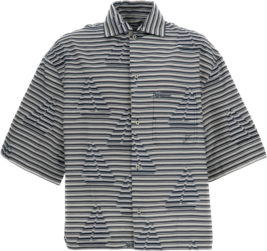 Jacquemus The Chemise Plage Shirt Grijs