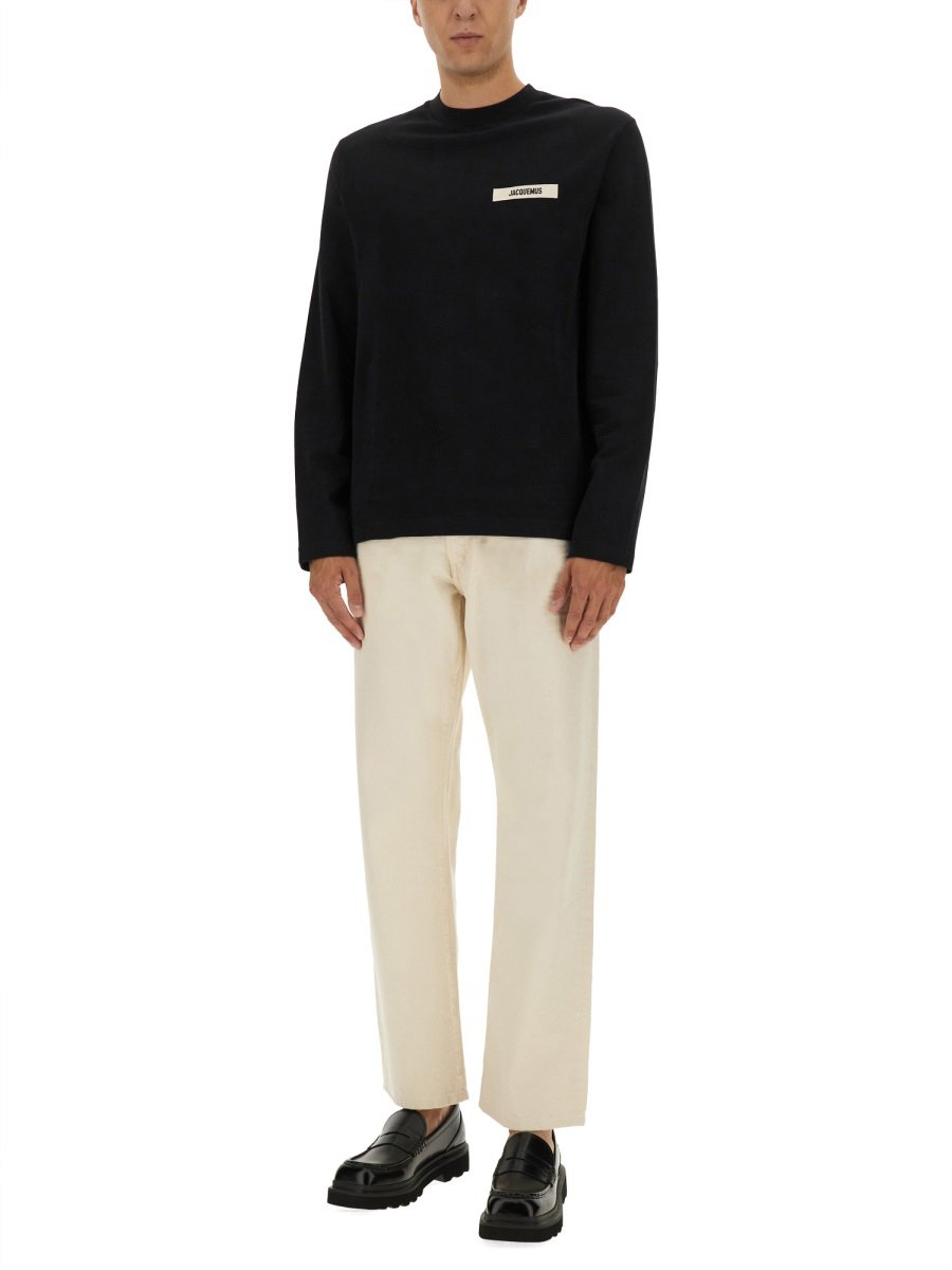 Jacquemus LONG-SLEEVED T-SHIRT Zwart