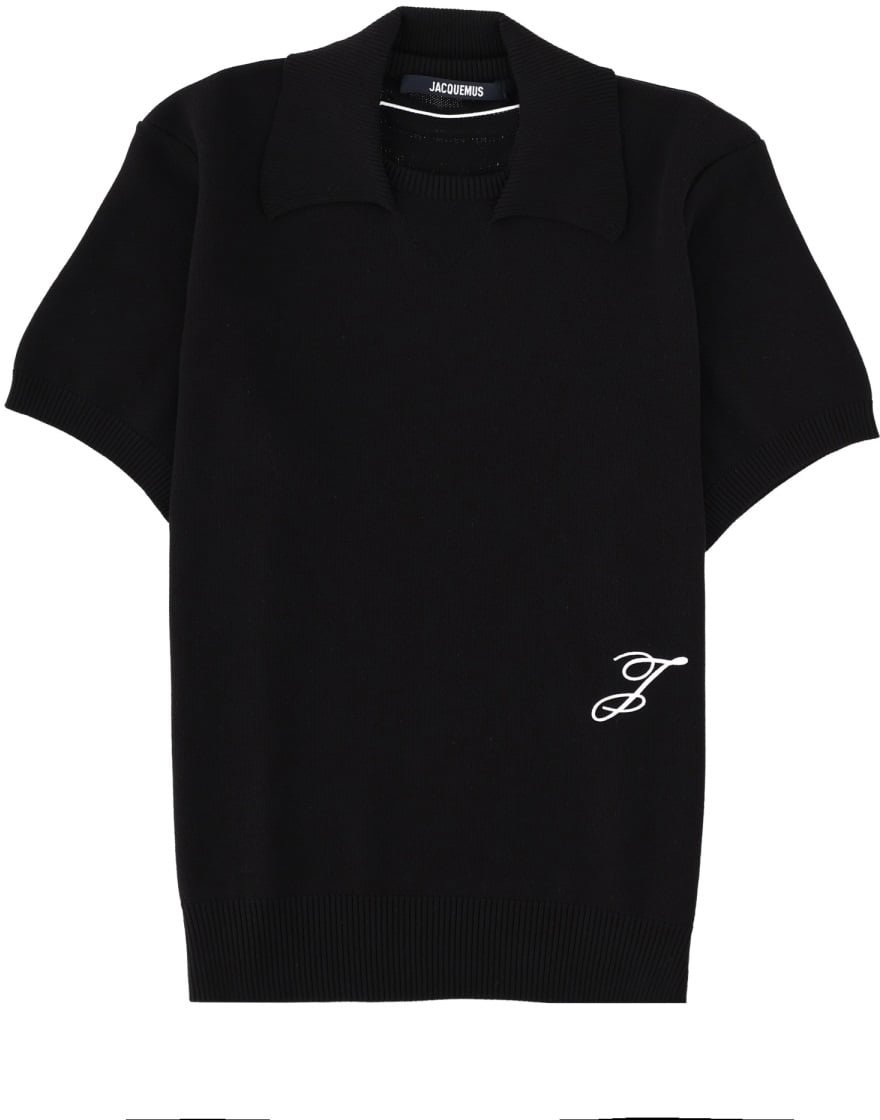Jacquemus LE POLO "MAILLE J" Zwart