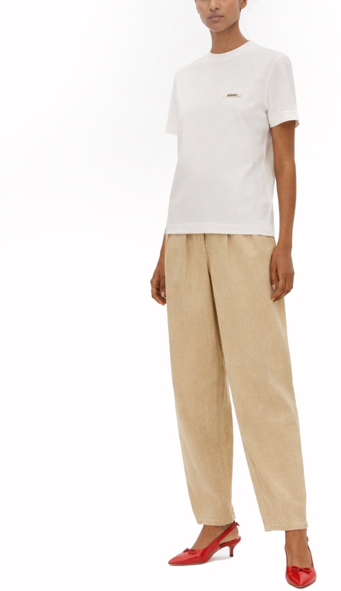 Jacquemus GROSGRAIN SHORT SLEEVE T-SHIRT Wit