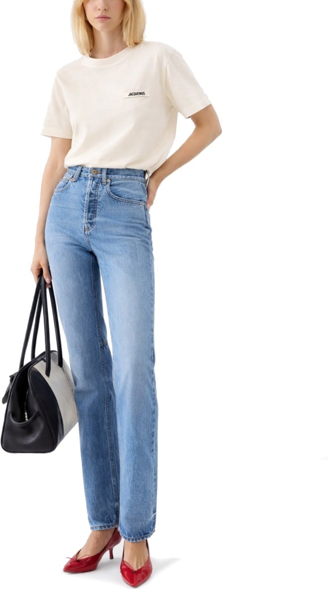 Jacquemus GROSGRAIN SHORT SLEEVE T-SHIRT Beige