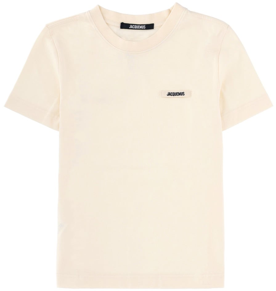 Jacquemus GROSGRAIN SHORT SLEEVE T-SHIRT Beige