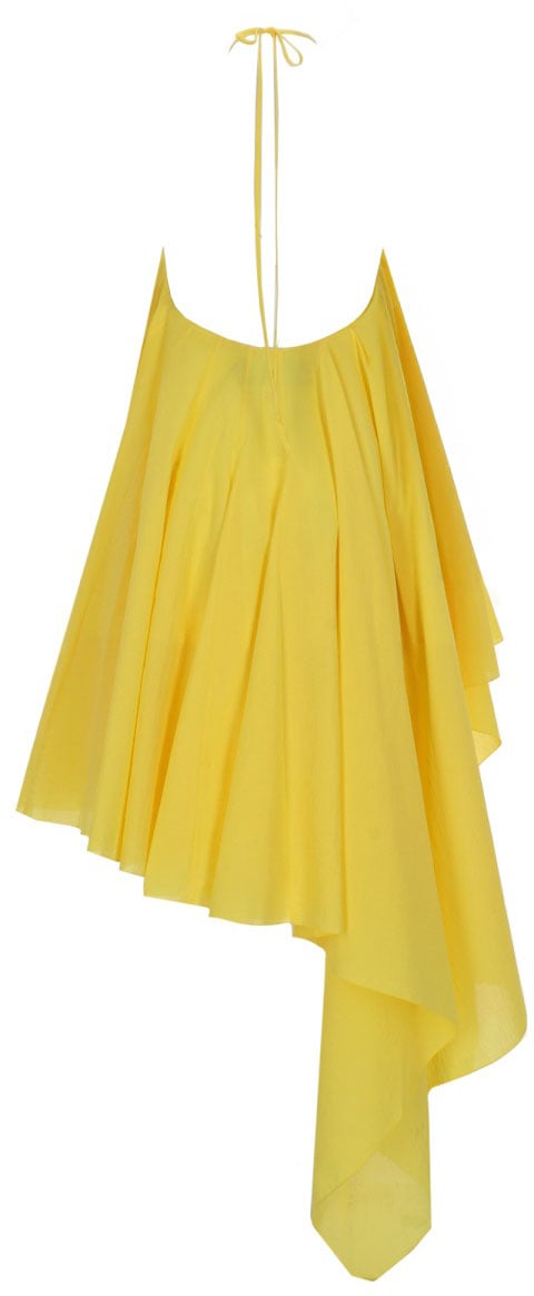 Jacquemus MINI "TRIANGLE" DRESS Geel