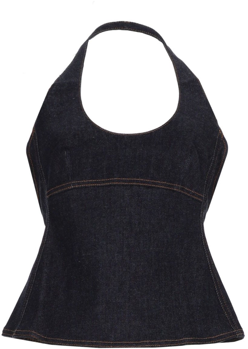 Jacquemus TOP "LAVOIR" IN DENIM Blauw