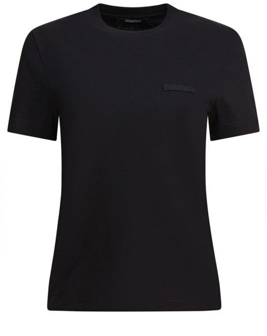 Jacquemus GROSGRAIN SHORT SLEEVE T-SHIRT Zwart