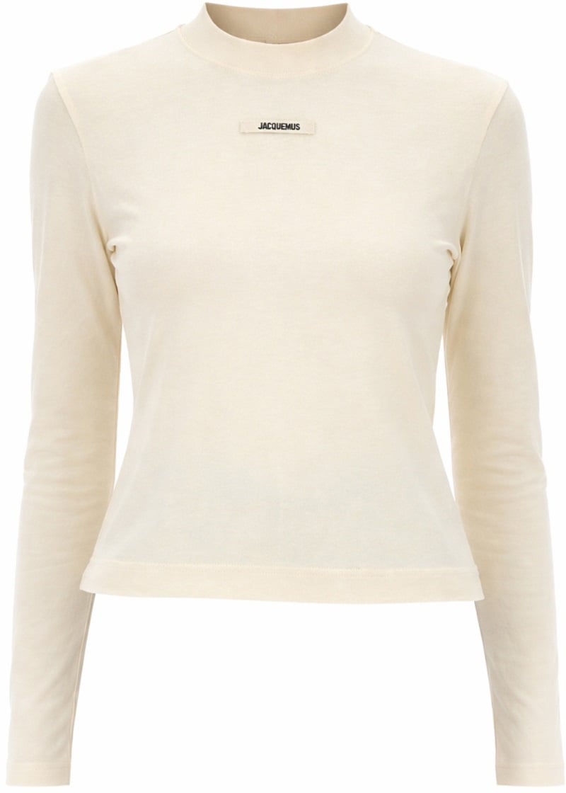 Jacquemus THE GROSGRAIN LONG-SLEEVED SHIRT Beige