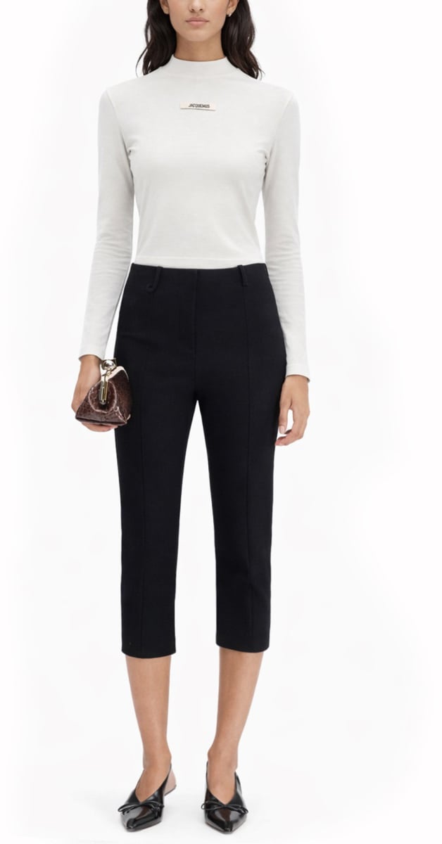 Jacquemus THE GROSGRAIN LONG-SLEEVED SHIRT Wit