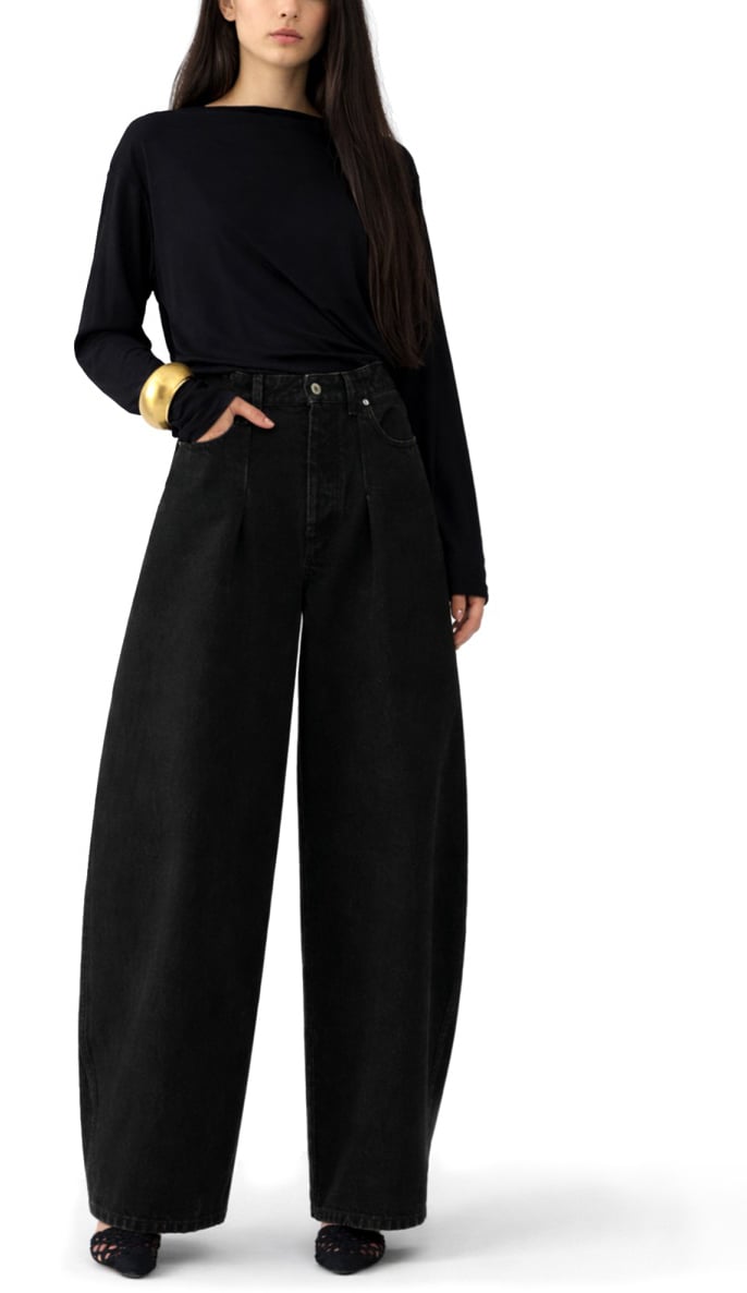 Jacquemus JEANS "OVALO" Zwart