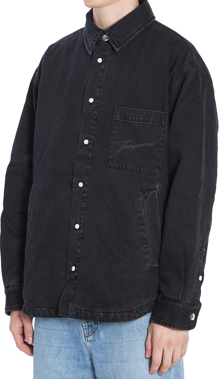 Jacquemus Boulanger casual shirt longsleeves Zwart