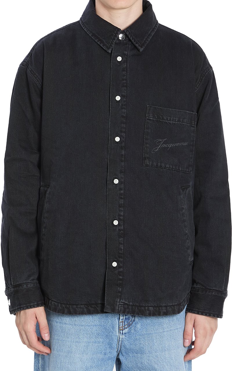 Jacquemus Boulanger casual shirt longsleeves Zwart
