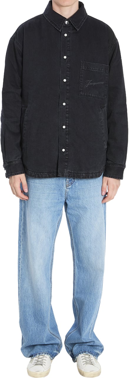 Jacquemus Boulanger casual shirt longsleeves Zwart