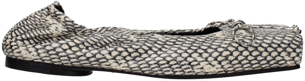 Jacquemus Beige Leather Ballet Flats Beige