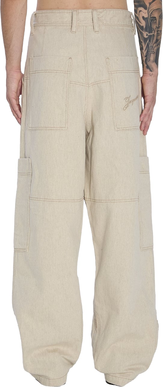 Jacquemus de-Nimes Carré cargo pants Beige