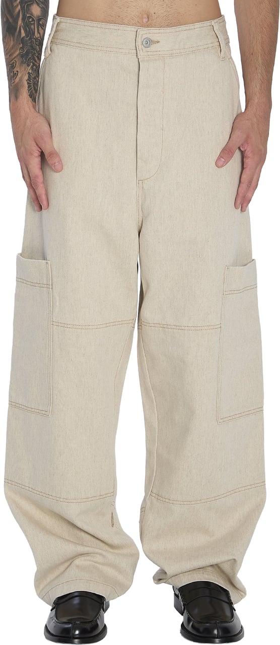 Jacquemus de-Nimes Carré cargo pants Beige