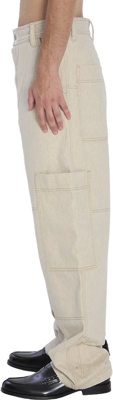 Jacquemus de-Nimes Carré cargo pants Beige