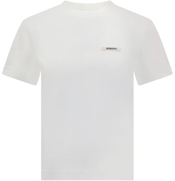 Jacquemus Jacquemus White Cotton T-Shirt Wit