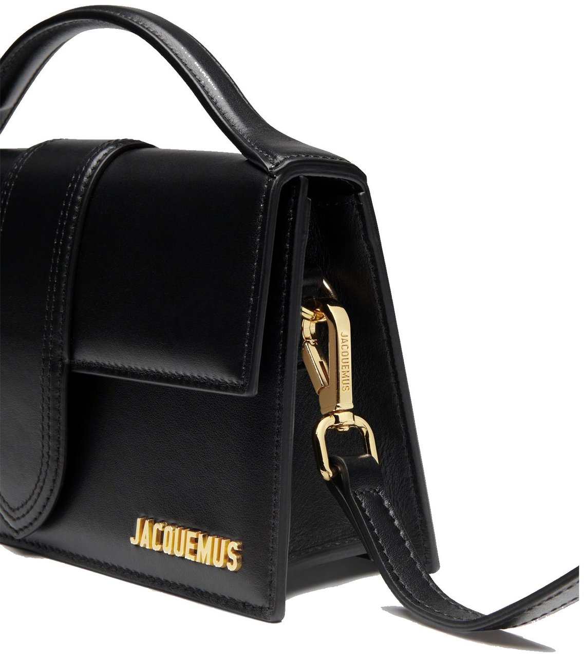 Jacquemus Jacquemus Le Grand Bambino Bag - Gold Logo Zwart