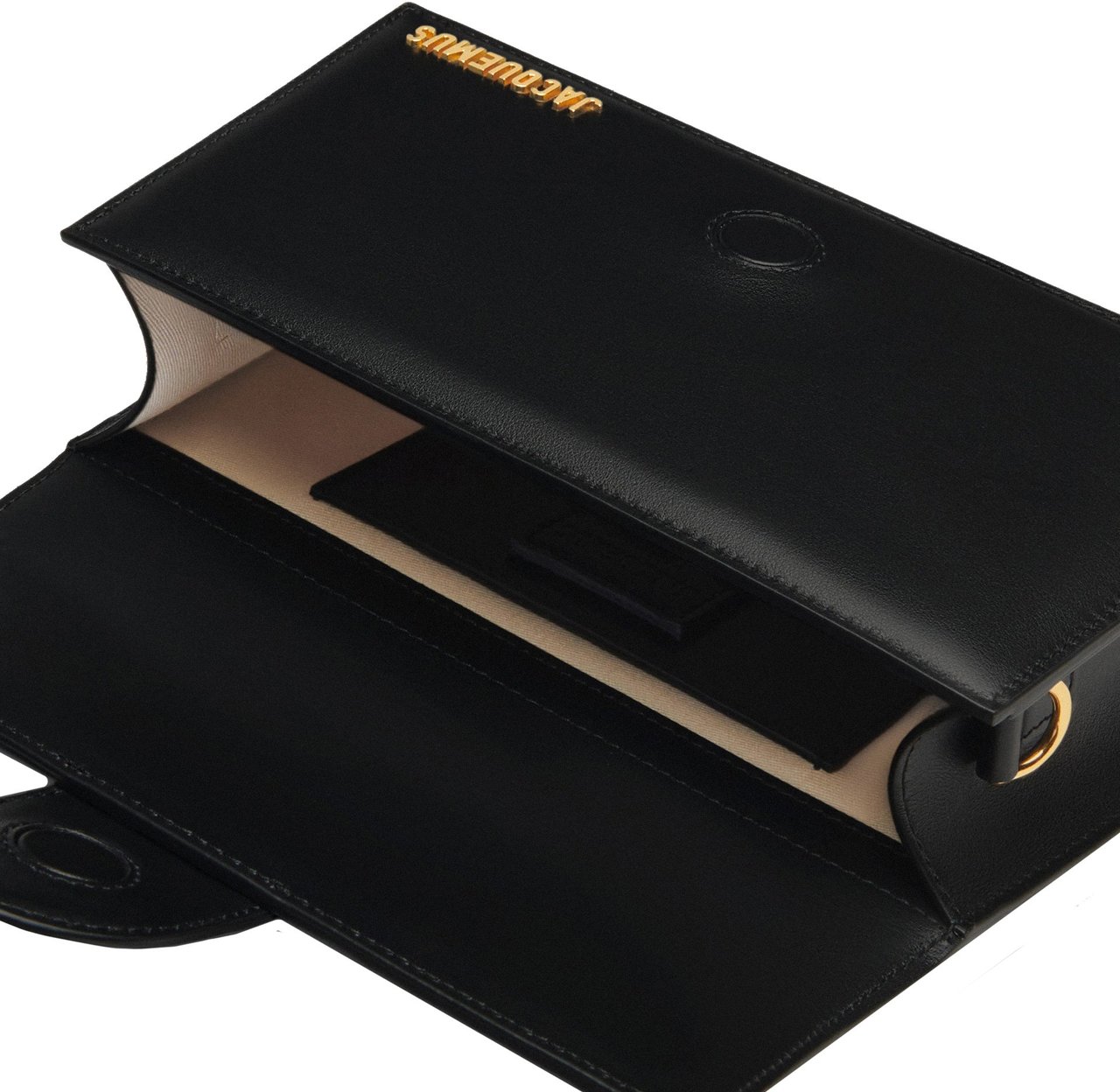 Jacquemus Jacquemus Le Grand Bambino Bag - Gold Logo Zwart