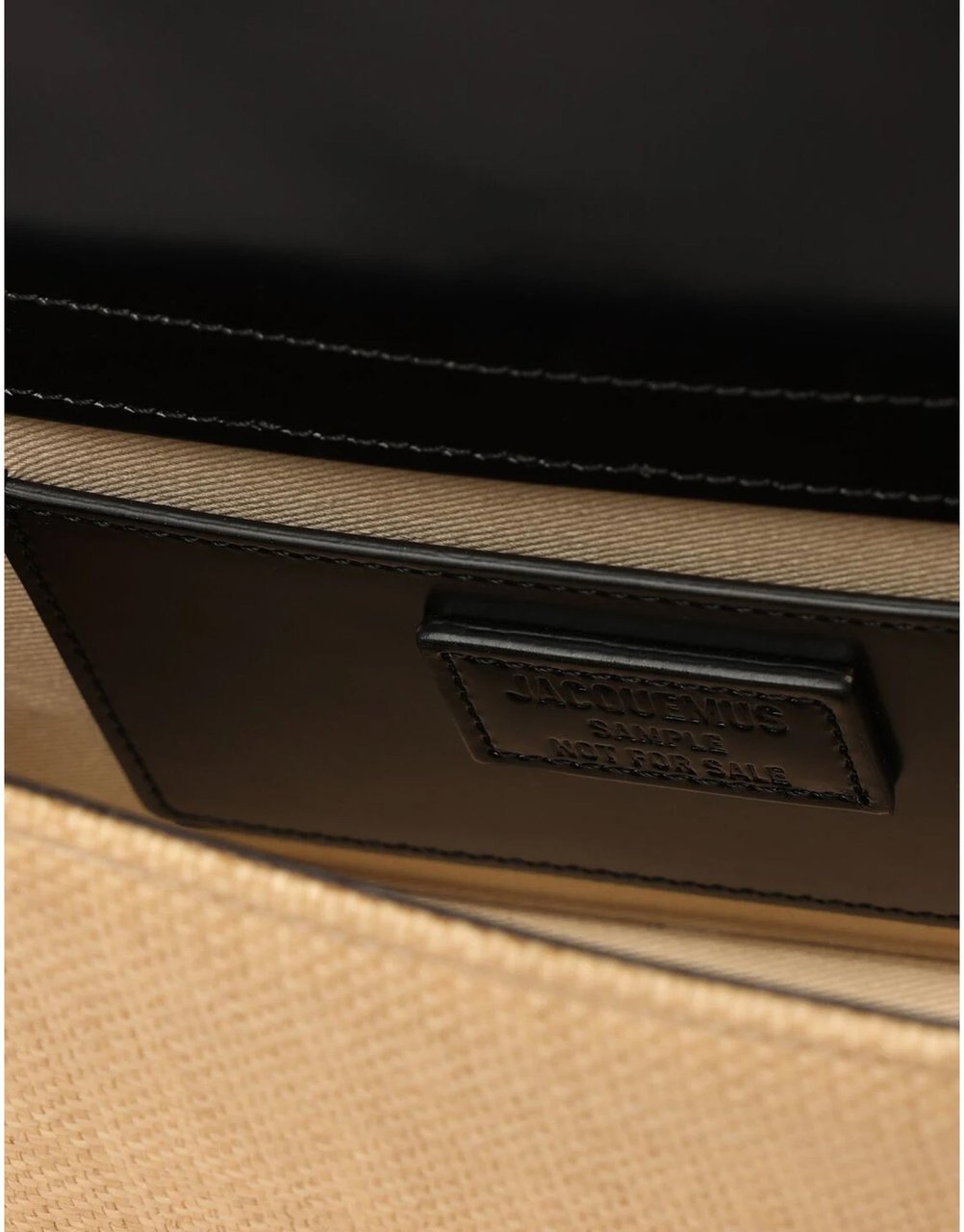 Jacquemus Jacquemus Le Grand Bambino Raffia Bag Beige