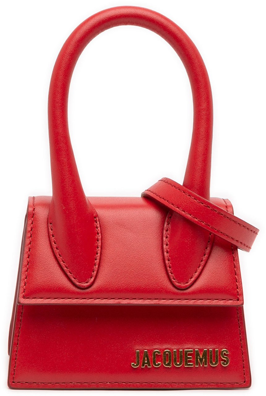 Jacquemus Mini Leather Le Chiquito Rood